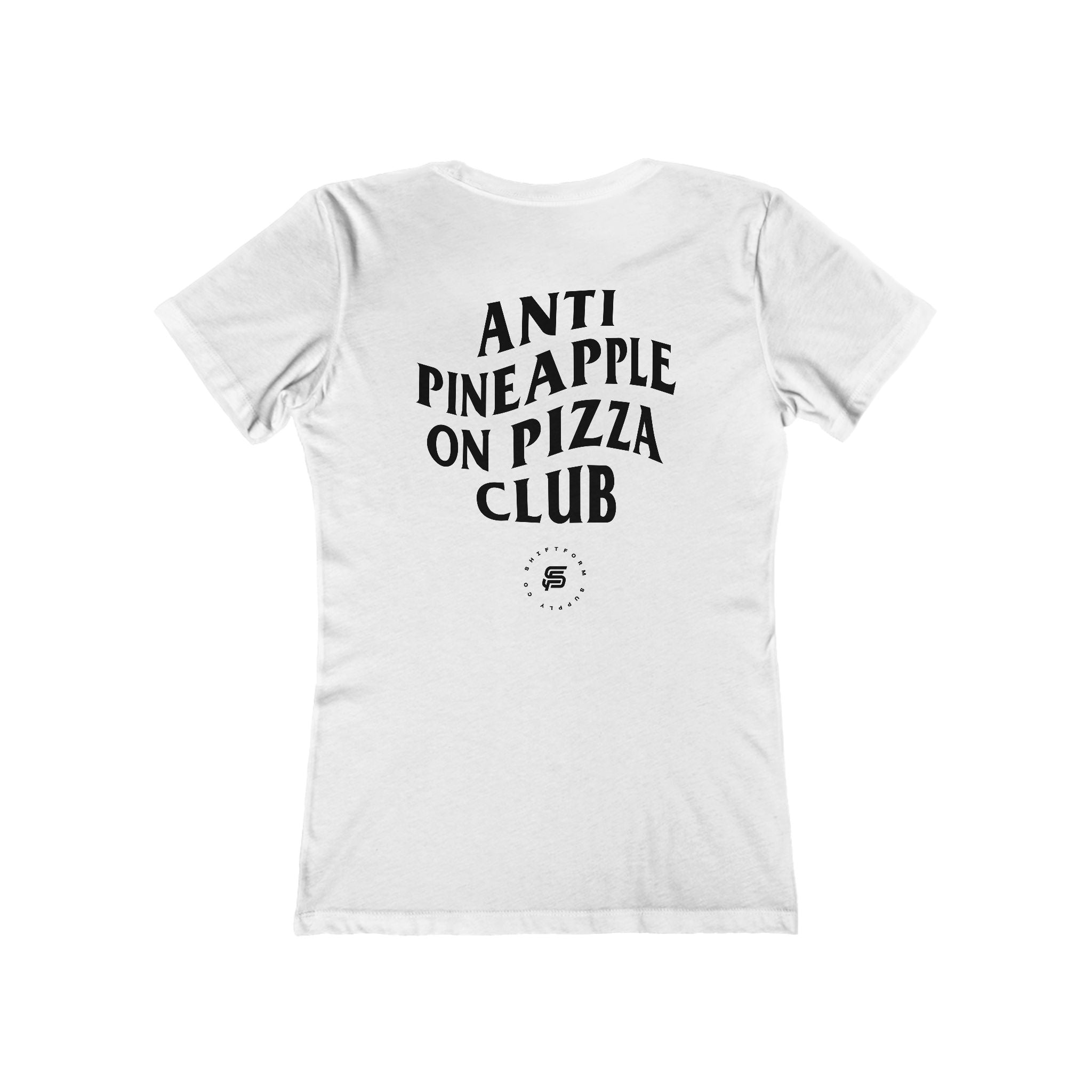 Women's Anti Pineapple on Pizza tee