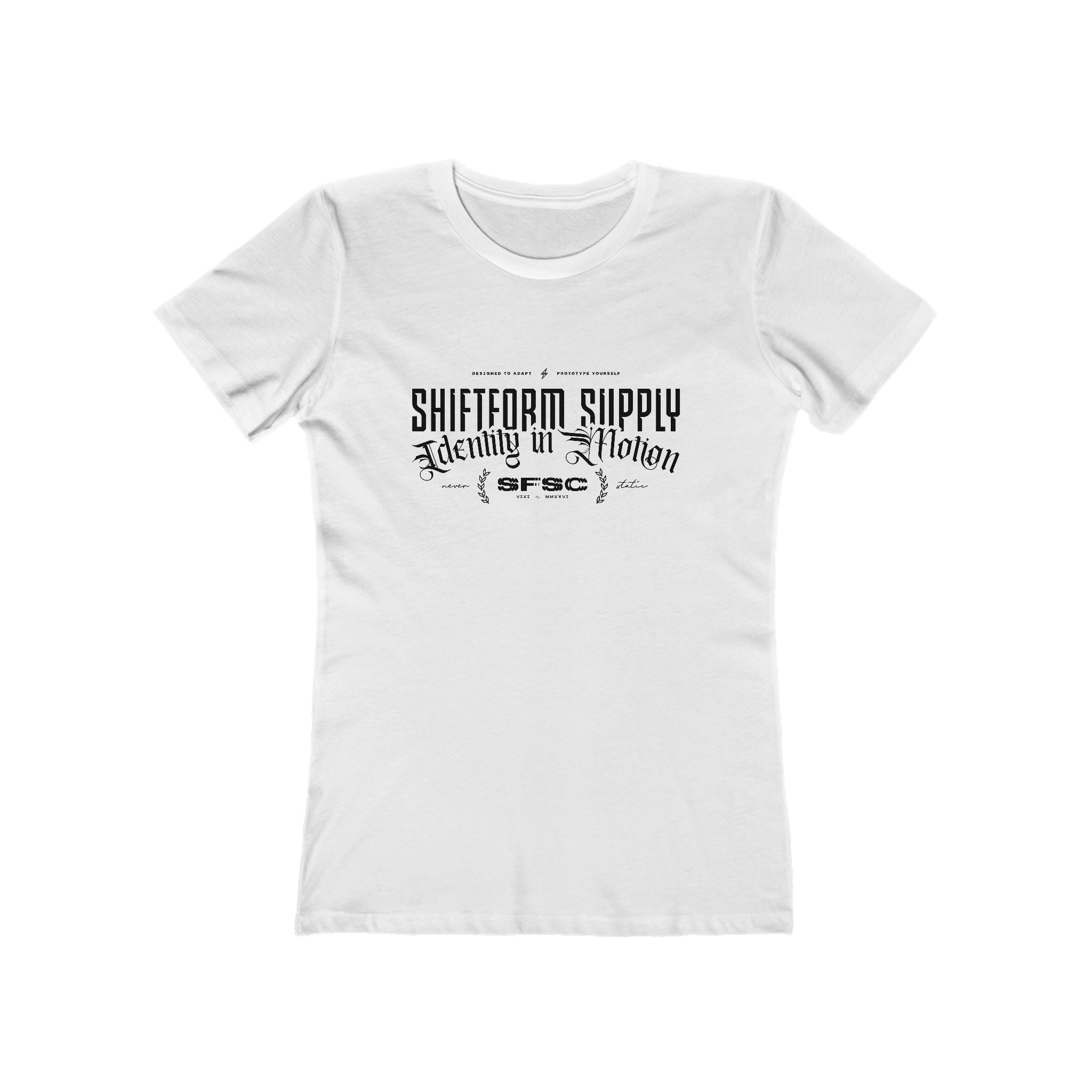 Women's Identity in Motion tee