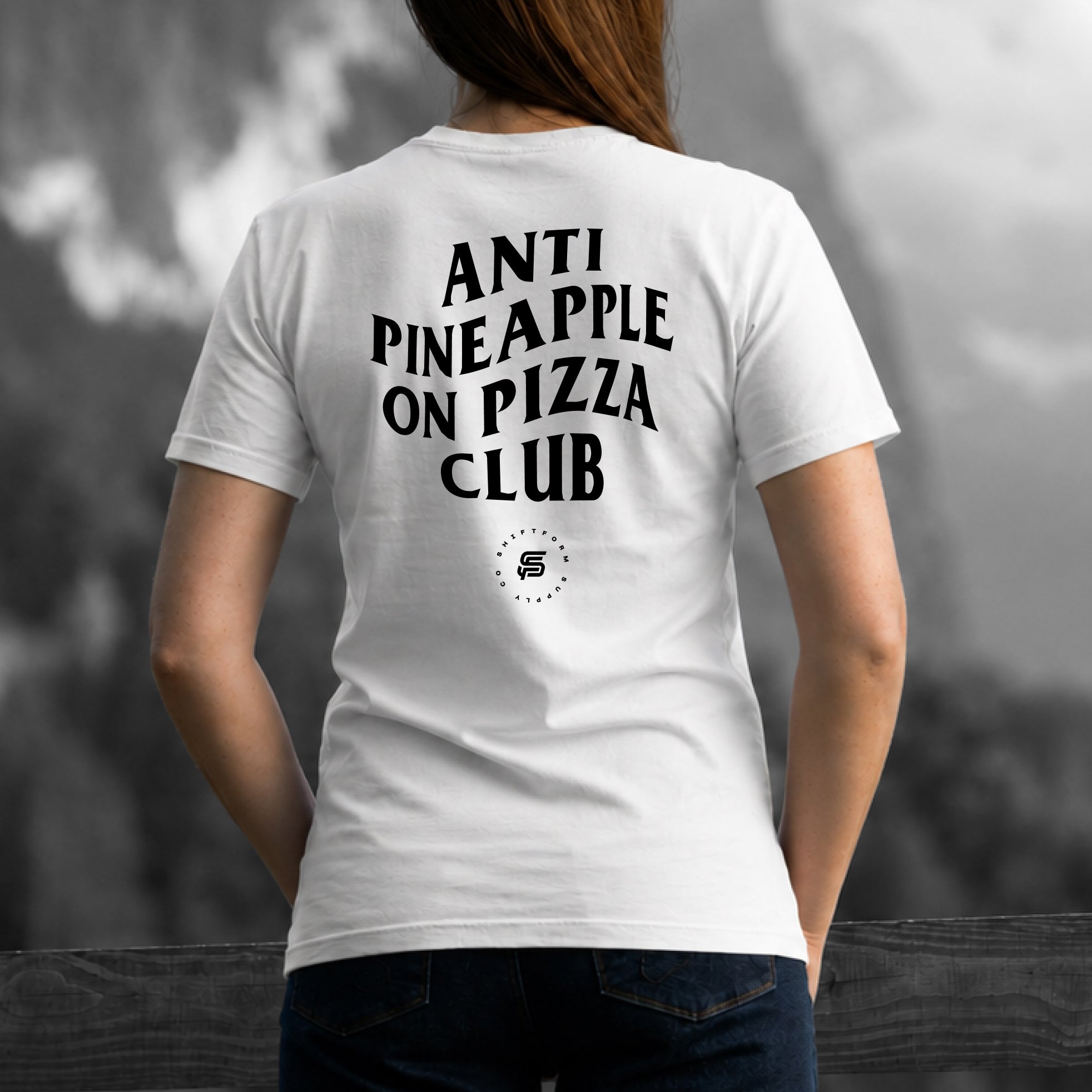Women's Anti Pineapple on Pizza tee