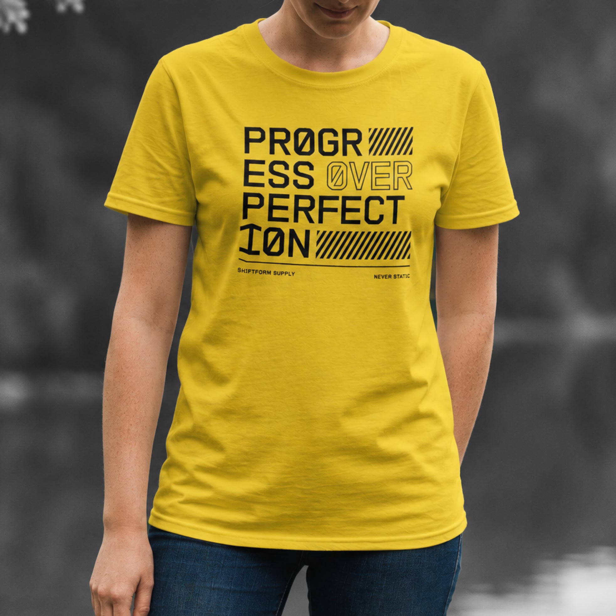Women's Progress Over Perfection tee
