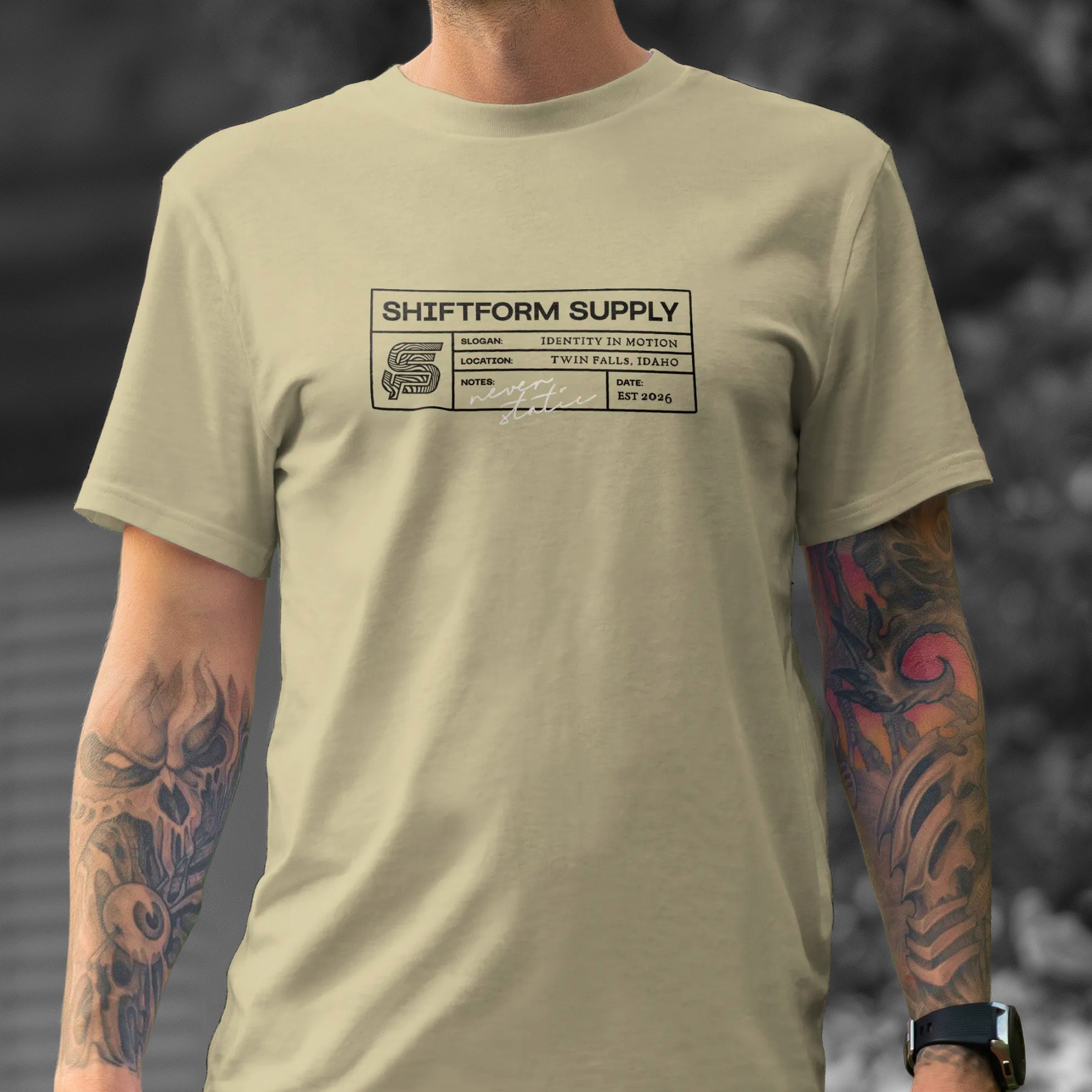 Shiftform Supply Label tee